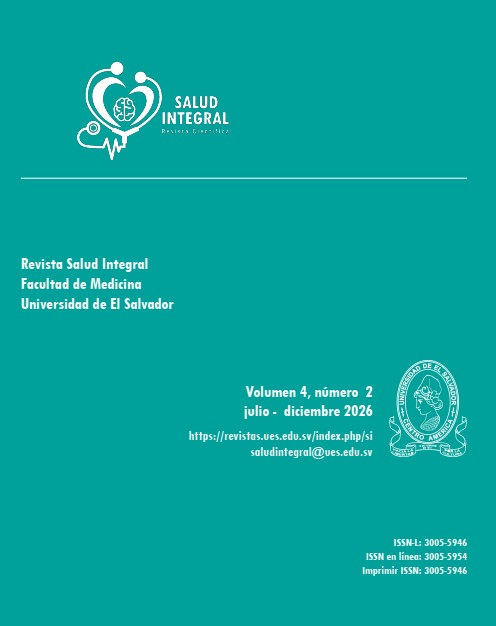 					View Vol. 4 No. 2 (2026): Revista Salud Integral | July - December
				