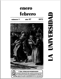 					Ver Núm. 01 (1972): La Universidad, No 1 Año 97 Enero-Febrero 1972
				