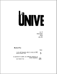 					Ver Núm. 3 (1970): La Universidad, No 3 Año 95 Mayo-Junio 1970
				