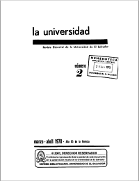 					Ver Núm. 2 (1970): La Universidad, No 2 Año 95 Marzo-Abril 1970
				