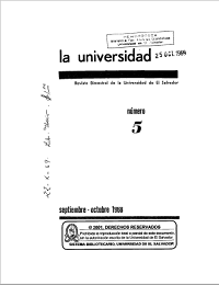 					Ver Núm. 5 (1968): La Universidad, No 5 Septiembre-Octubre 1968
				