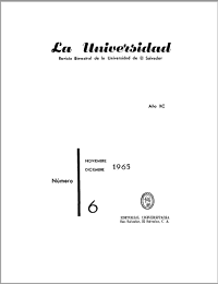 					Ver Núm. 6 (1965): La Universidad, No 6 Noviembre-Diciembre 1965
				