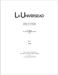 					Ver Núm. 1 (1940): La Universidad, No 1 1940
				