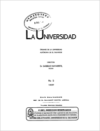 					Ver Núm. 2 (1937): La Universidad, No 2 1937
				