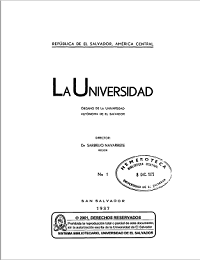 					Ver Núm. 1 (1937): La Universidad, No 1 1937
				