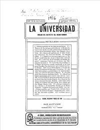 					Ver Núm. 11 (1916): La Universidad No 11 1916
				