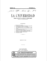 					Ver Núm. 6 (1912): La Universidad, Serie IX No 6 1912
				