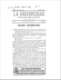					Ver Núm. 5 (1912): La Universidad, Serie IX No 5 1912
				
