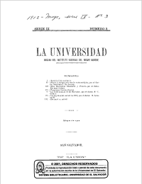 					Ver Núm. 3 (1912): La Universidad, Serie IX No 3 1912
				