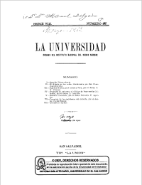 					Ver Núm. 1 (1912): La Universidad, Serie IX No 1 1912
				