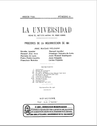 					Ver Núm. 9 (1911): La Universidad, Serie VIII No 9 1911
				