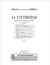 					Ver Núm. 6 (1911): La Universidad, Serie VIII No 6 1911
				