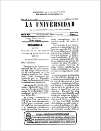 					Ver Núm. 4 (1903): La Universidad, Serie VIII No 4 1903
				