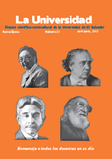 					Ver Vol. 6 Núm. 21 (2013): La Universidad, Nueva Época, Volumen 6, N.° 21, abril - junio, 2013
				